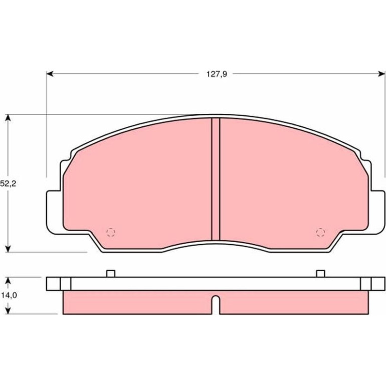 Bremsbelagsatz Daihatsu P. Rocky GDB1134 Bremsbelagsatz Daihatsu P. Rocky GDB1134