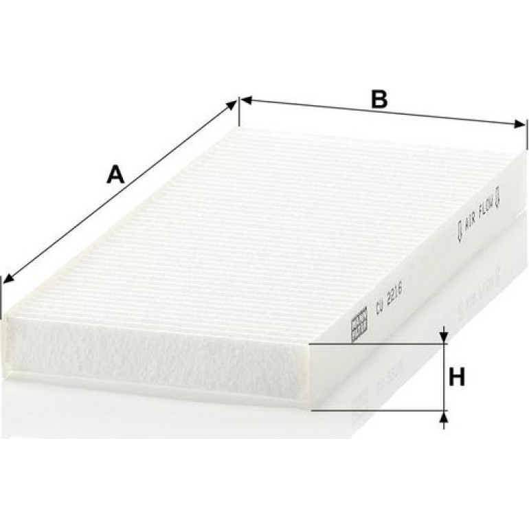 MANN-FILTER Filter, Innenraumluft CU 2216-2 MANN-FILTER Filter, Innenraumluft CU 2216-2