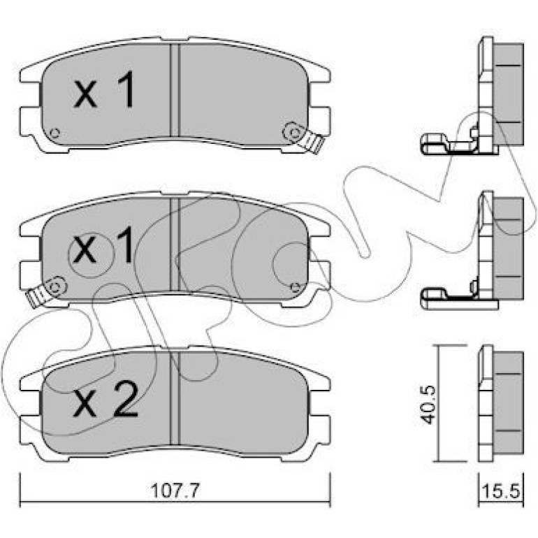 CIFAM Bremsbelagsatz, Scheibenbremse 822-398-0 CIFAM Bremsbelagsatz, Scheibenbremse 822-398-0