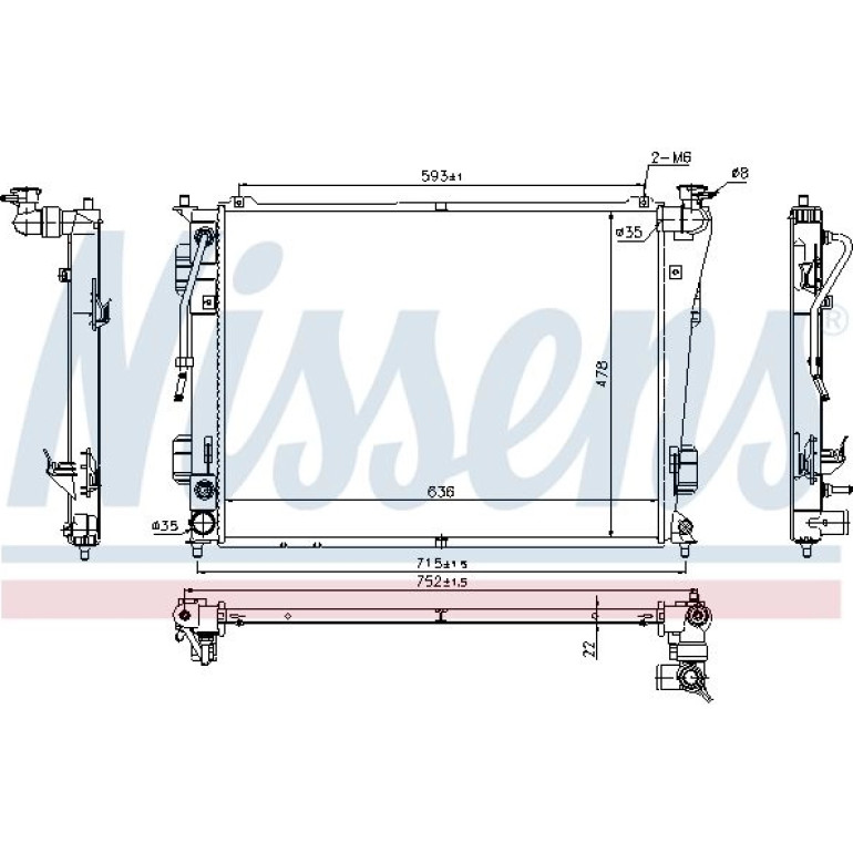 Wasserkühler PKW 675012