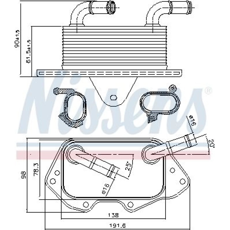 Ölkühler PKW 90662 Ölkühler PKW 90662