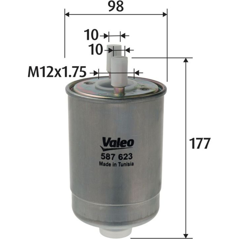 VALEO Kraftstofffilter 587623 VALEO Kraftstofffilter 587623