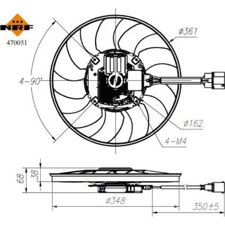 Lüfter Motorkühlung 470051 Lüfter Motorkühlung 470051