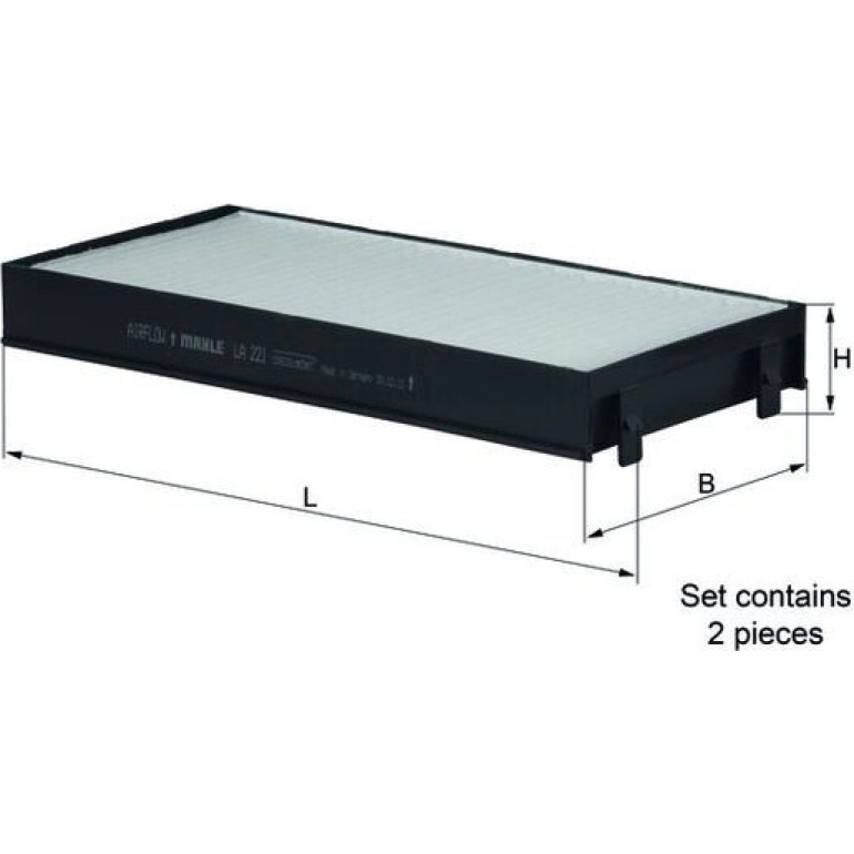MAHLE Filter, Innenraumluft LA 221/S MAHLE Filter, Innenraumluft LA 221/S