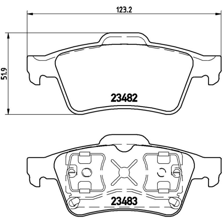 BREMBO Bremsklötze HA P 59 044 BREMBO Bremsklötze HA P 59 044