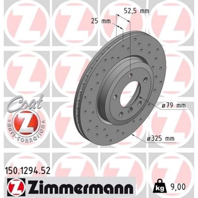 11 481 043 Sport Bremsscheibe VA Sport 150.1294.52 11 481 043 Sport Bremsscheibe VA Sport 150.1294.52