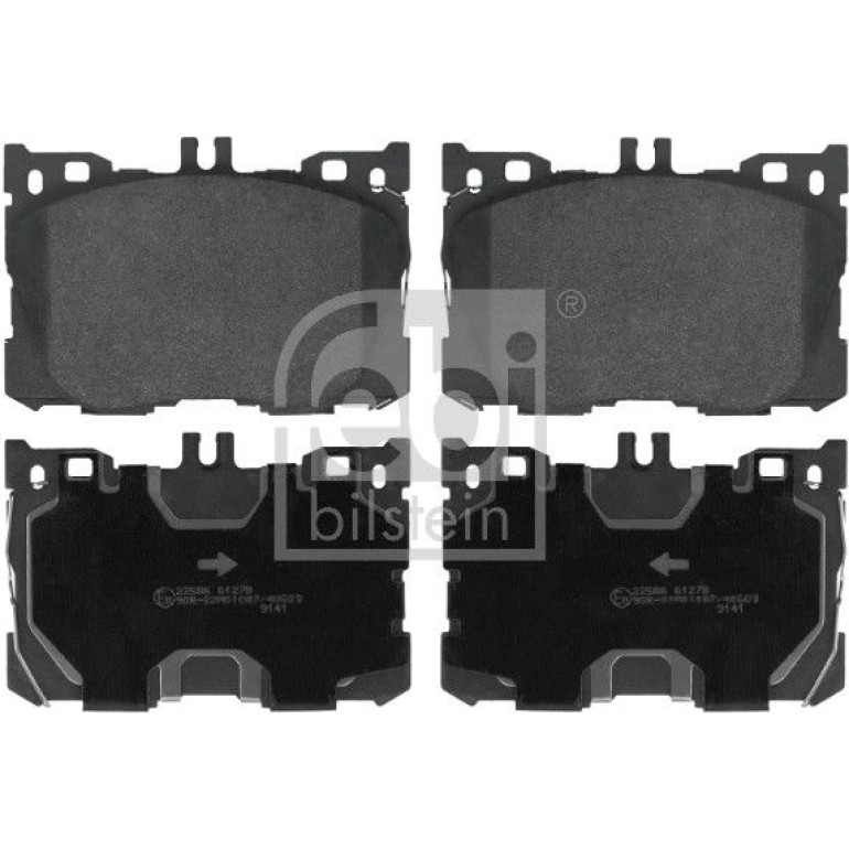 FEBI BILSTEIN Bremsbelagsatz, Scheibenbremse 116428