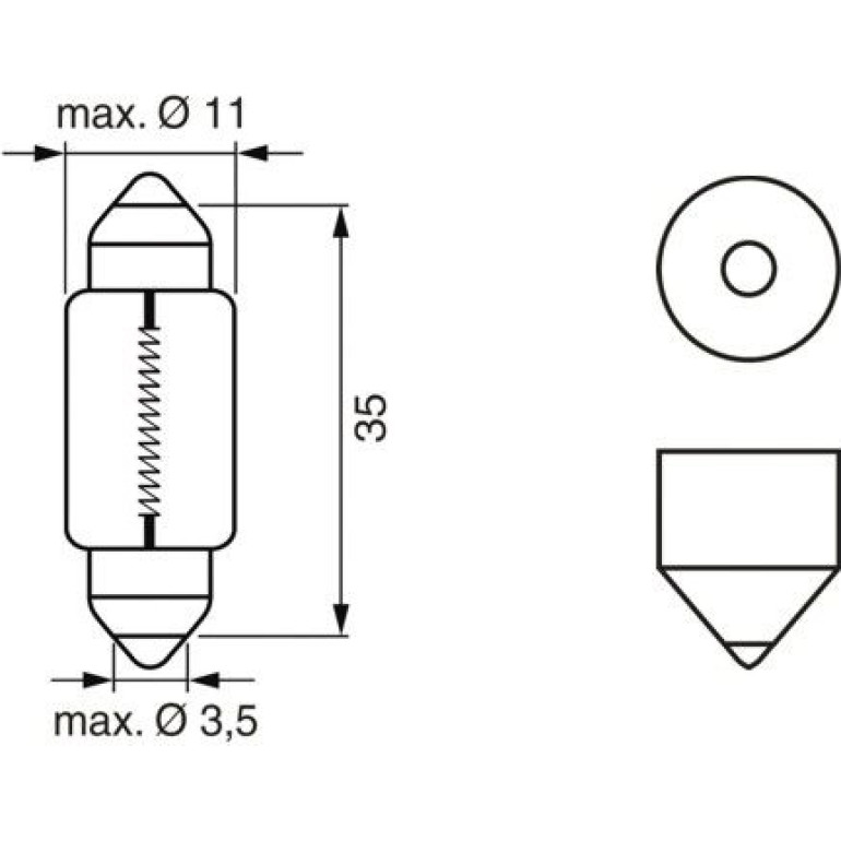 C5W 12V 5W PURE LIGHT 1987301004 C5W 12V 5W PURE LIGHT 1987301004