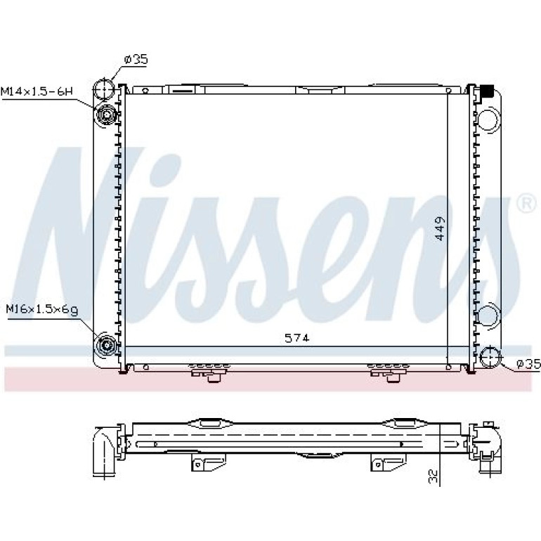 Wasserkühler PKW 62734A Wasserkühler PKW 62734A