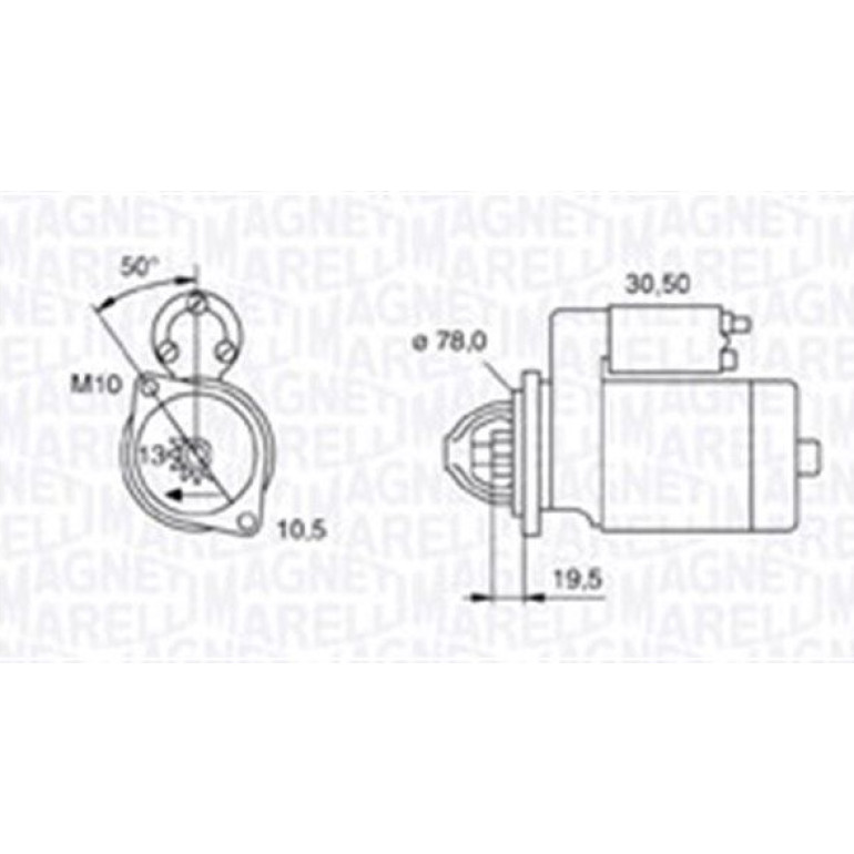 MAGNETI MARELLI Anlasser 063721158010