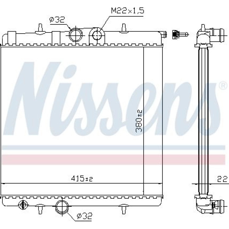 Wasserkühler PKW 63708A Wasserkühler PKW 63708A
