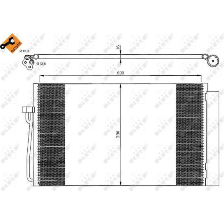Kondensator, Klimaanlage 35538 Kondensator, Klimaanlage 35538