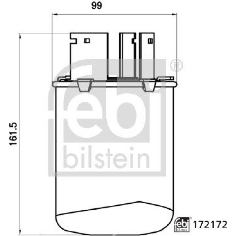 febi Kraftstofffilter PKW 172172 febi Kraftstofffilter PKW 172172