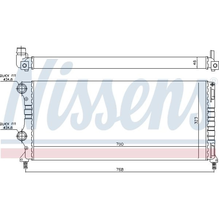 Wasserkühler PKW 61765 Wasserkühler PKW 61765
