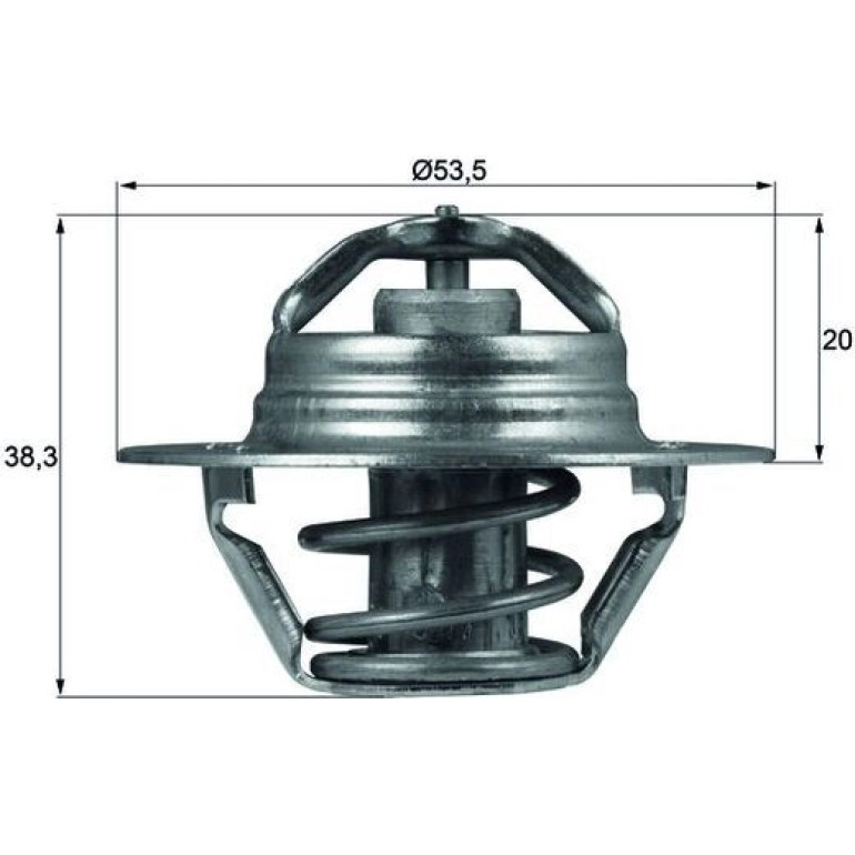 Thermostateinsatz mit Dichtung TX 88 88D Thermostateinsatz mit Dichtung TX 88 88D
