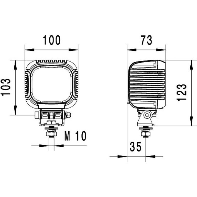 HELLA Arbeitsscheinwerfer 1GA 357 109-002 HELLA Arbeitsscheinwerfer 1GA 357 109-002