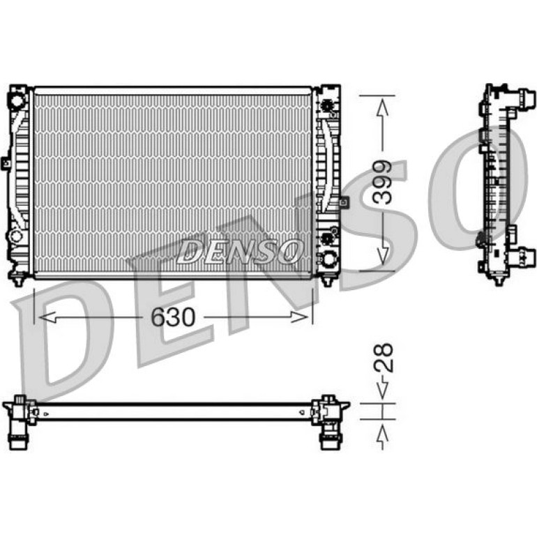 DENSO Motorkühler DRM02031 DENSO Motorkühler DRM02031