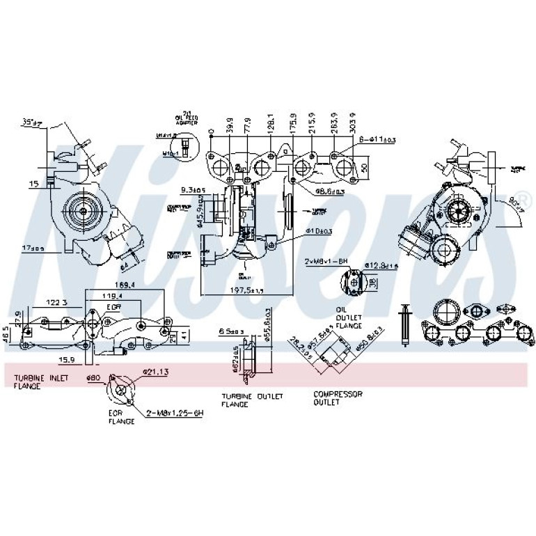 NISSENS Turbolader 93253 NISSENS Turbolader 93253