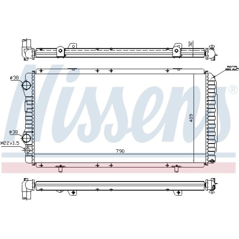Wasserkühler PKW 61390A Wasserkühler PKW 61390A
