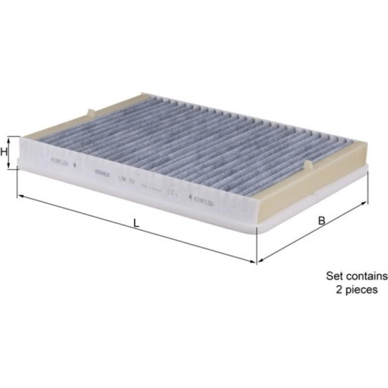 MAHLE Filter, Innenraumluft LAK 73/S MAHLE Filter, Innenraumluft LAK 73/S
