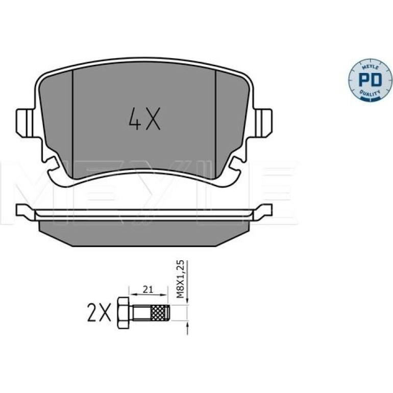 Bremsbelagsatz Vw T. A4/A6/A8 04-/T5 03- Ohne Sensoren 025 233 2617/PD Bremsbelagsatz Vw T. A4/A6/A8 04-/T5 03- Ohne Sensoren 025 233 2617/PD