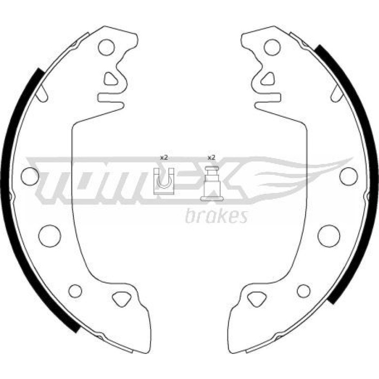 TOMEX brakes Bremsbackensatz TX 21-28