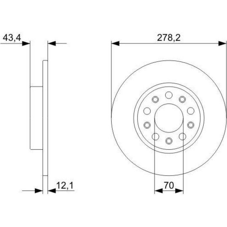 Bremsscheibe HA 0 986 479 292 Bremsscheibe HA 0 986 479 292