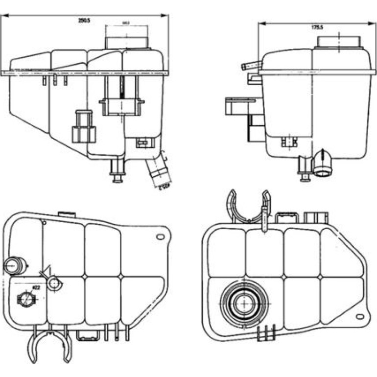 Ausgleichsbehälter, Kühlmittel CRT 126 000S