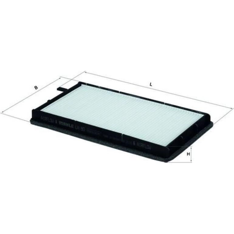MAHLE Filter, Innenraumluft LA 80 MAHLE Filter, Innenraumluft LA 80