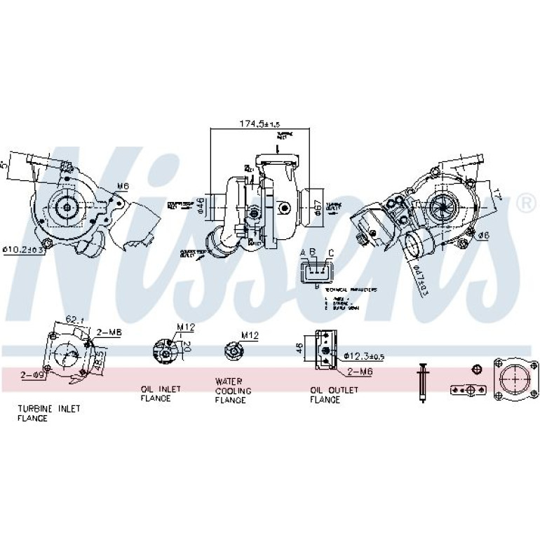 NISSENS Turbolader 93428 NISSENS Turbolader 93428