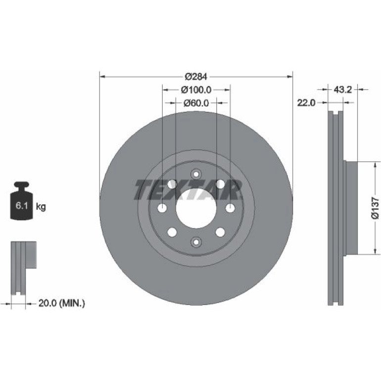 Bremsscheibe Opel P. Opel Corsa D 1.3Cdti/Grand 92145803 Bremsscheibe Opel P. Opel Corsa D 1.3Cdti/Grand 92145803