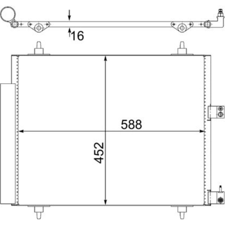 Kondensator, Klimaanlage AC 515 000S Kondensator, Klimaanlage AC 515 000S
