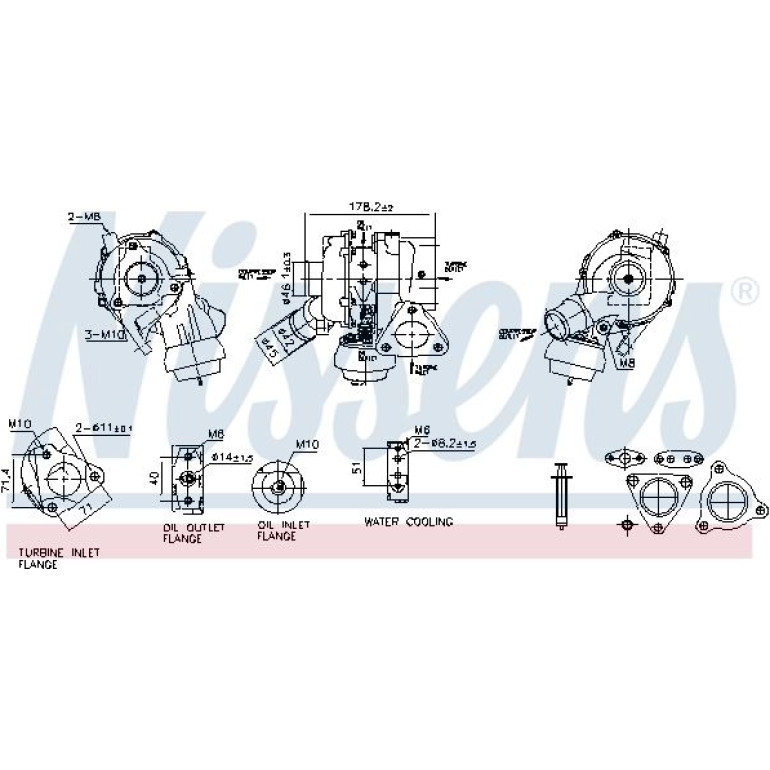 NISSENS Turbolader 93668