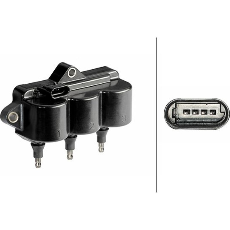 HELLA Zündspule 5DA 358 168-661 HELLA Zündspule 5DA 358 168-661