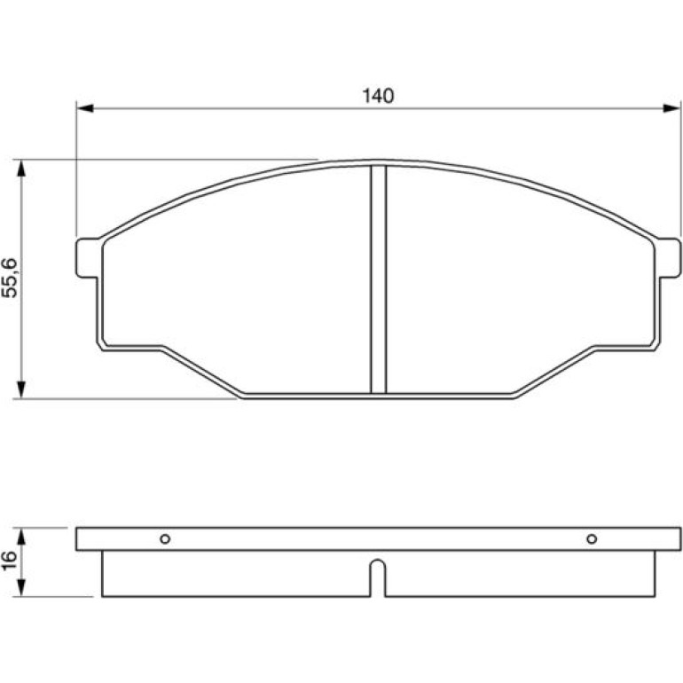 Bosch Bremsbelagsatz 0 986 424 382 Bosch Bremsbelagsatz 0 986 424 382