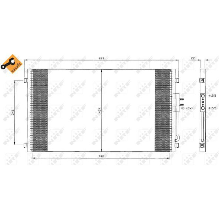 Kondensator, Klimaanlage NRF35383