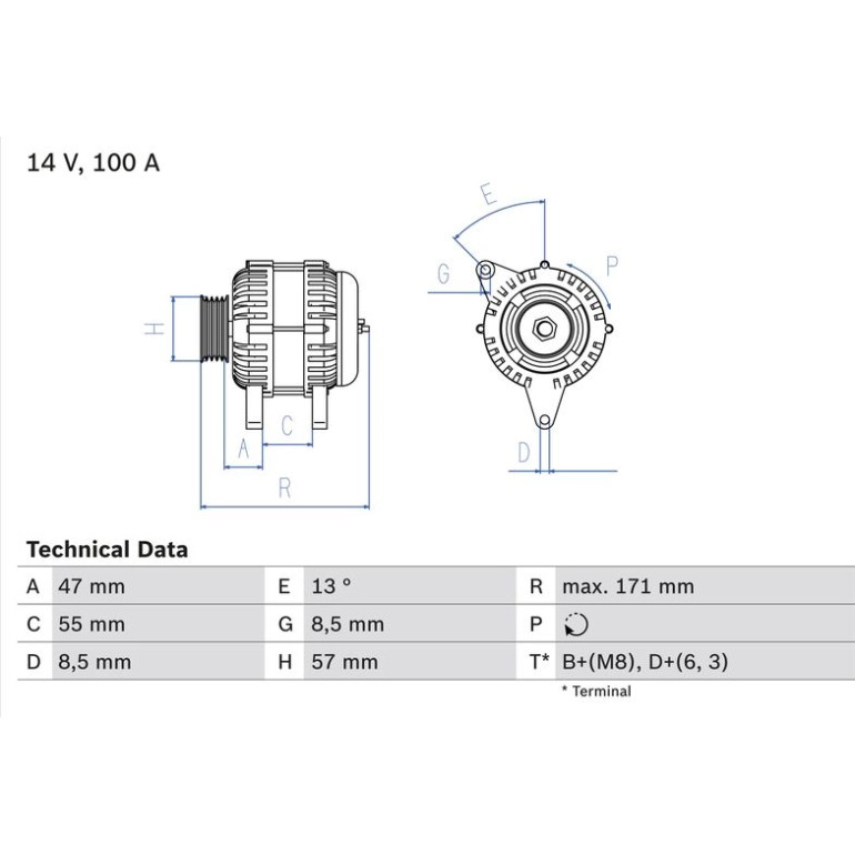 Lichtmaschine 0 986 040 370 Lichtmaschine 0 986 040 370
