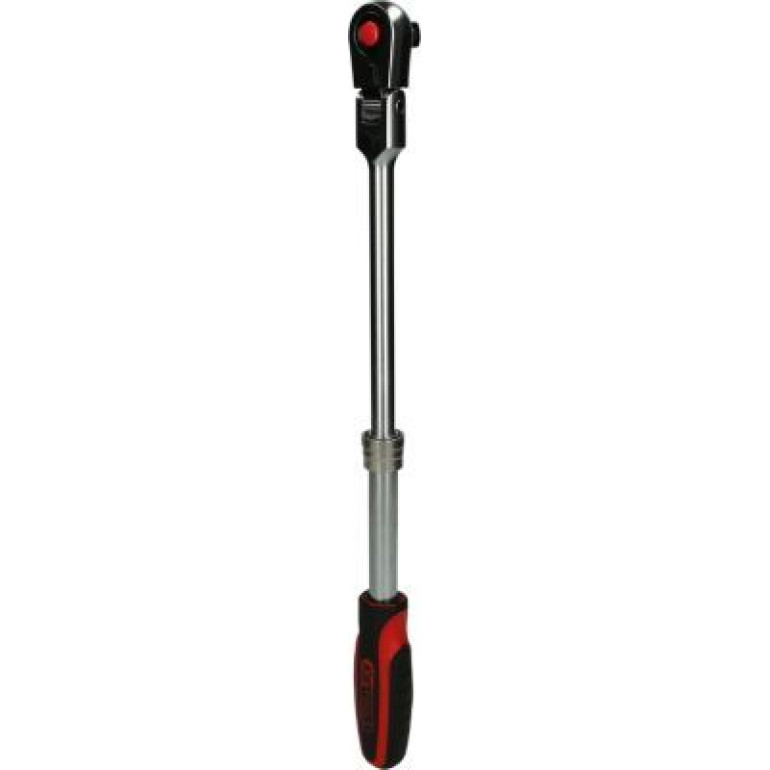 KS TOOLS Kniehebel-Teleskopknarre 1/2 CHROMEplus, 72 Zähne 914.1220