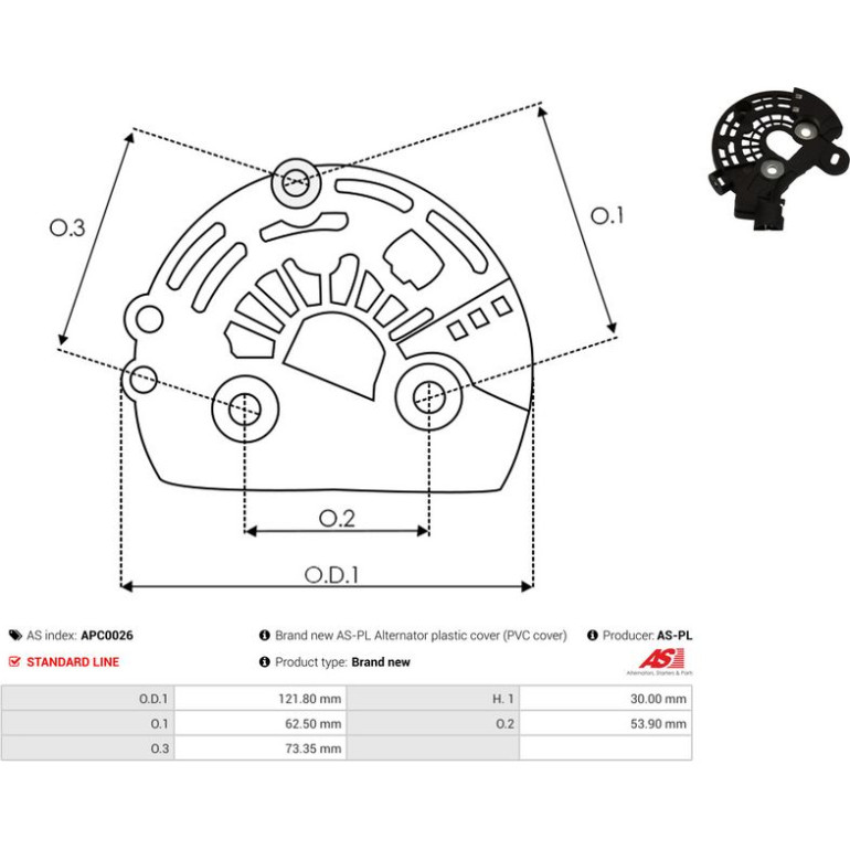AS-PL Generatorteile APC0026 AS-PL Generatorteile APC0026