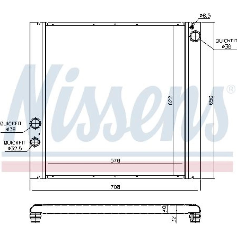 Wasserkühler PKW 64327 Wasserkühler PKW 64327