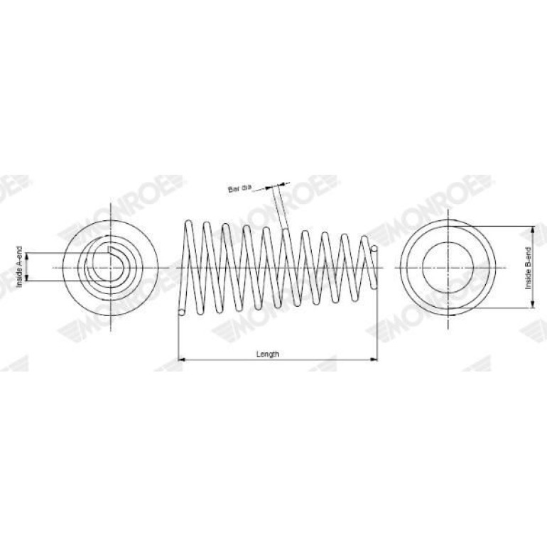 MONROE Fahrwerksfeder SP3533 MONROE Fahrwerksfeder SP3533