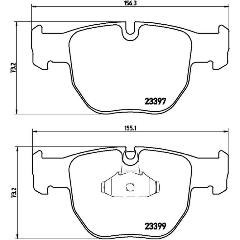 BREMBO Bremsklötze VA P 44 012 BREMBO Bremsklötze VA P 44 012