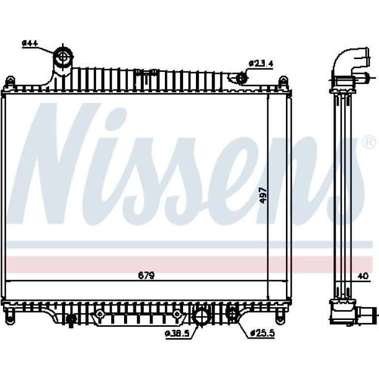 Wasserkühler PKW 643222 Wasserkühler PKW 643222