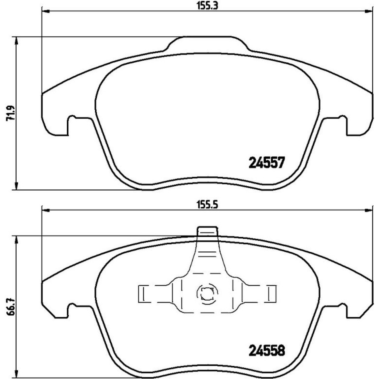 BREMBO Bremsklötze VA P 61 086
