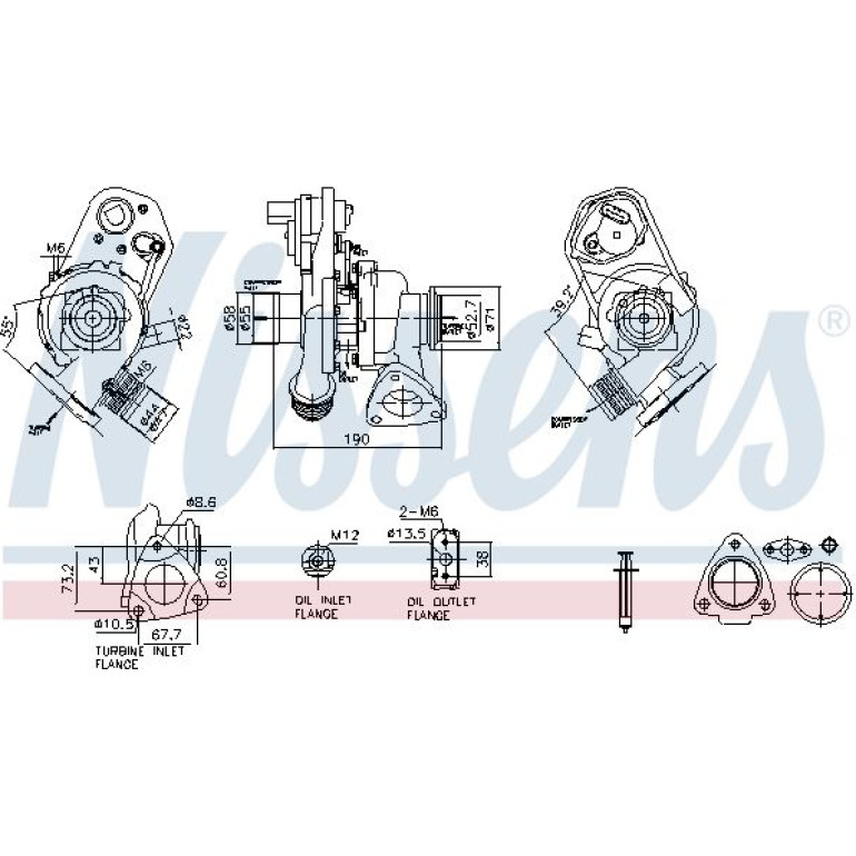 NISSENS Turbolader 93486 NISSENS Turbolader 93486