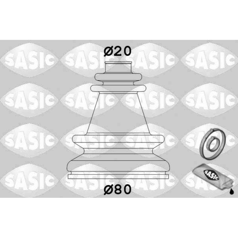 SASIC Faltenbalgsatz, Antriebswelle 4003406 SASIC Faltenbalgsatz, Antriebswelle 4003406