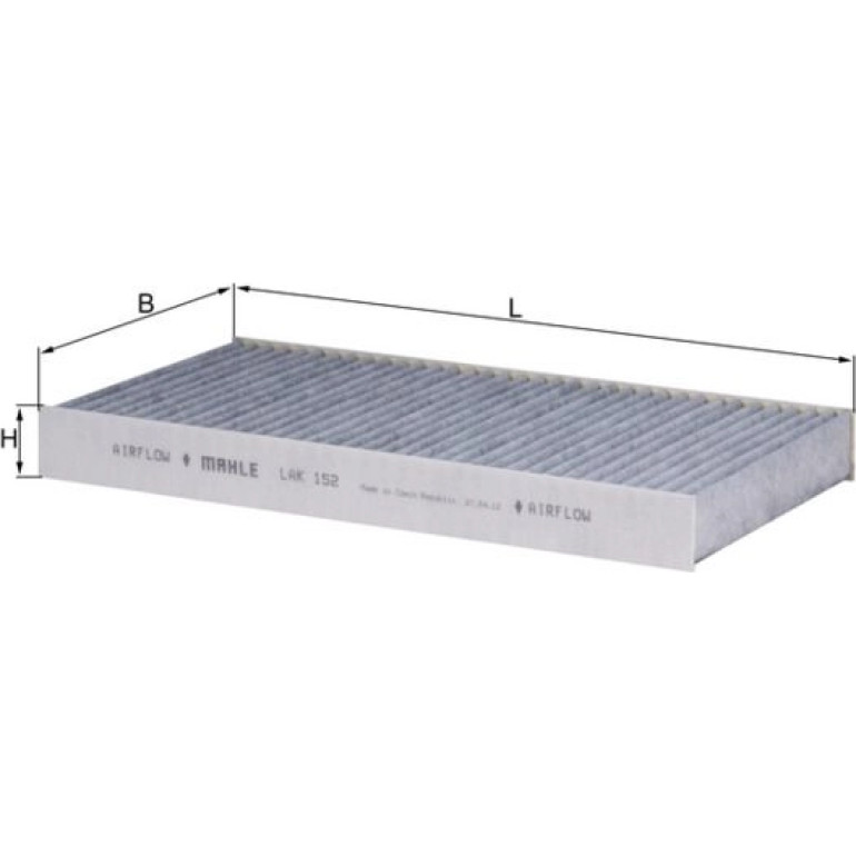 MAHLE Filter, Innenraumluft LAK 152 MAHLE Filter, Innenraumluft LAK 152