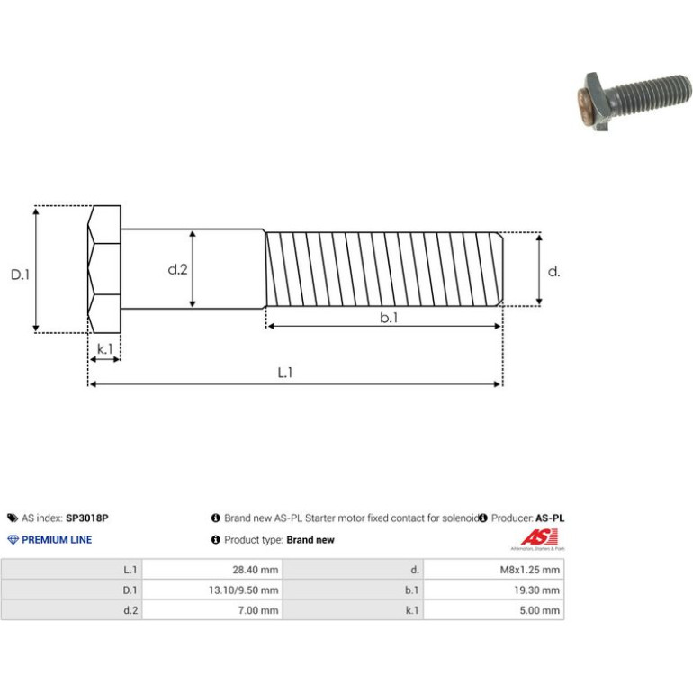 Reparatursatz, Starter SP3018P Reparatursatz, Starter SP3018P