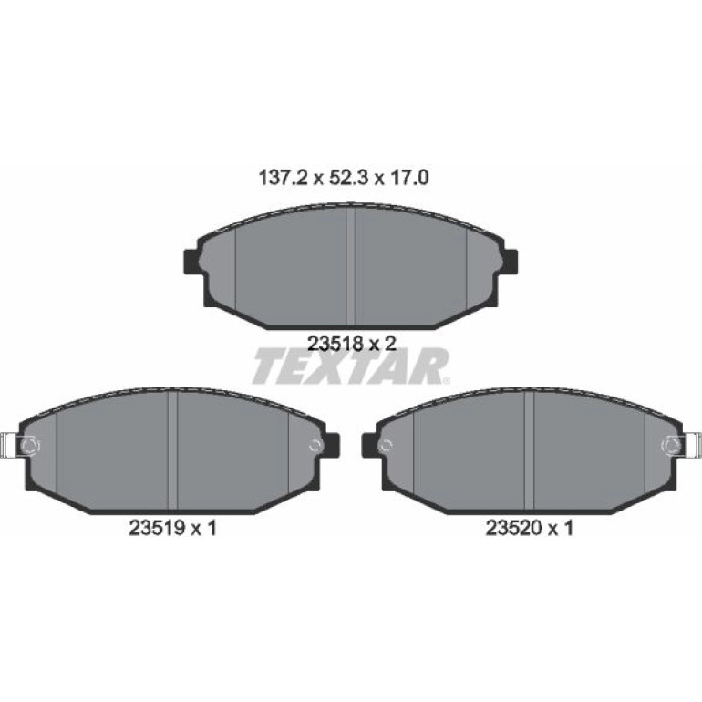 Bremsbelagsatz Hyundai P. Galloper 91-03 2351801 Bremsbelagsatz Hyundai P. Galloper 91-03 2351801