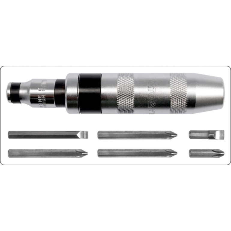 Schlag-Schraubendreher Satz Cr-V 6-Tlg YT-2802 Schlag-Schraubendreher Satz Cr-V 6-Tlg YT-2802